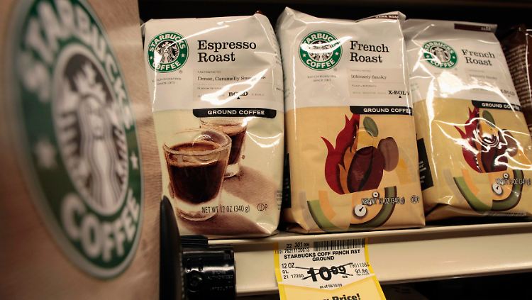 Teure Bohnen: abgepackter Starbucks-Kaffee