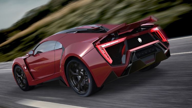 Von der Optik erinnert der Lykan Hypersport ein wenig an den Lamborghini Aventador.