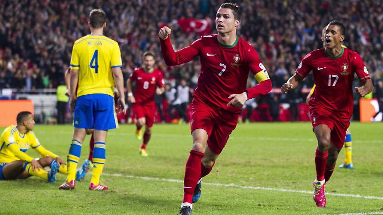Dank Ronaldos Kopfballtor reicht Portugal im Rückspiel im Schweden ein 0:0 für die WM-Qualifikation.