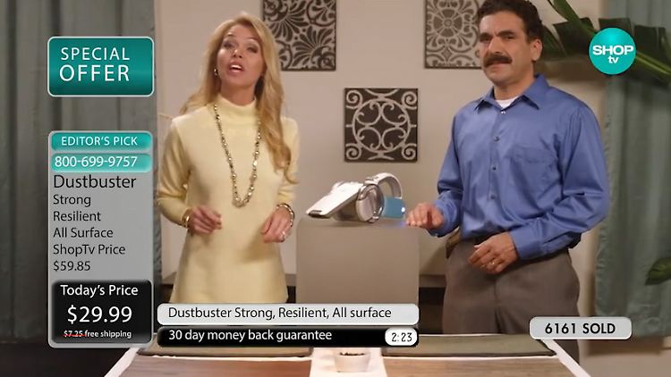 Auch die Moderatoren eines Shopping-Kanals dürfen "Like a Rolling Stone" zum Besten geben.