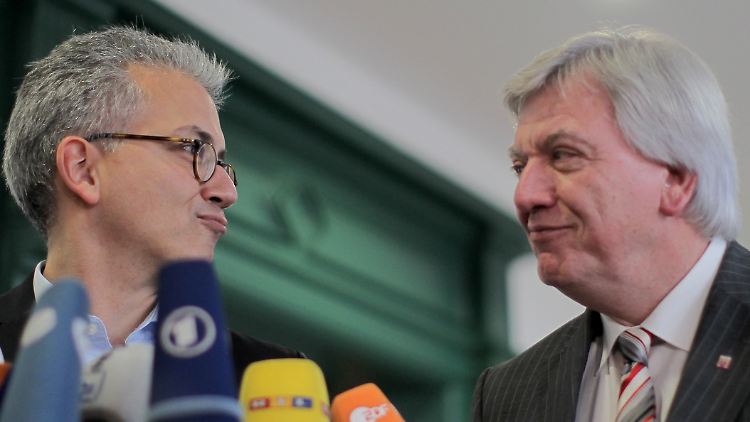 Bouffier kann sich eine Regierung mit den Grünen wohl gut vorstellen.