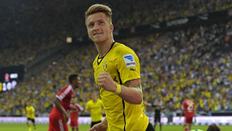 Jubelt er heute wieder? Im Supercup hatten Marco Reus und die Dortmunder die Nase vorne.