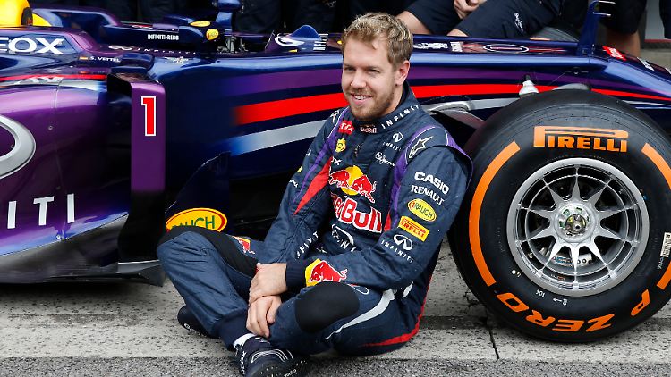 Vettel verwies Stallrivale Mark Webber bei dessen Abschiedsfahrt auf den zweiten Rang.