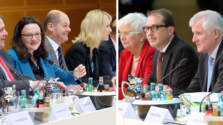 Bleibt es so harmonisch? In den letzten Tagen der Koalitionsverhandlungen droht Zoff.