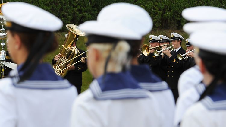 Marine-Soldatinnen in der Marine-Schule Mürwik.