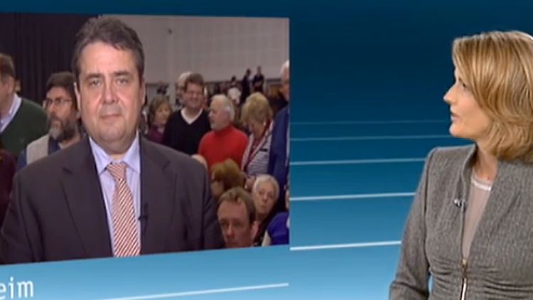 Slomka sorgt bei SPD-Chef-Gabriel für Stirnrunzeln.
