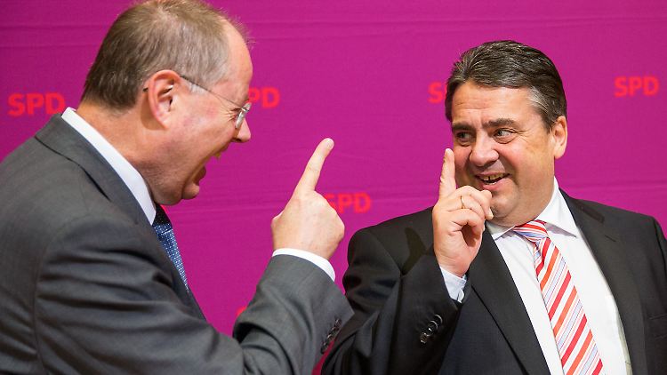 Waren im Wahlkampf nicht immer einer Meinung: Gabriel und Steinbrück.