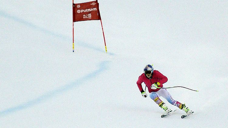 Vonn beim Training in Vail.