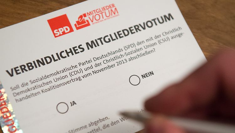 Ja oder Nein - das ist die Frage, die sich Tausende SPD-Mitglieder in diesen Tagen stellen.