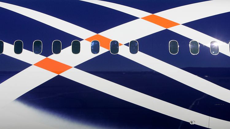 Nicht sofort zu erkennen: Boeing 787 "Dreamliner". Weil die Flugzeugbestellungen sinken, rechnen Experten mit einer Wachstumsflaute der US-Industrie zum Jahresende.