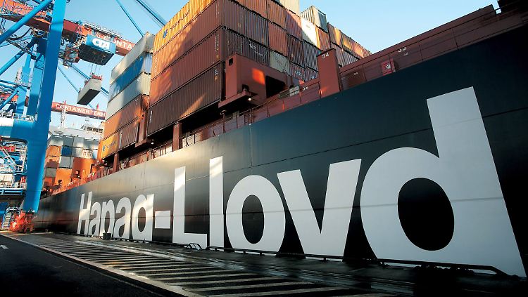 Große Containerschiffe, aber bei weitem nicht die größten: Hapag-Lloyd