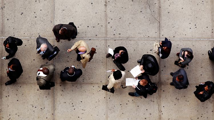 Arbeitssuchende in New York.