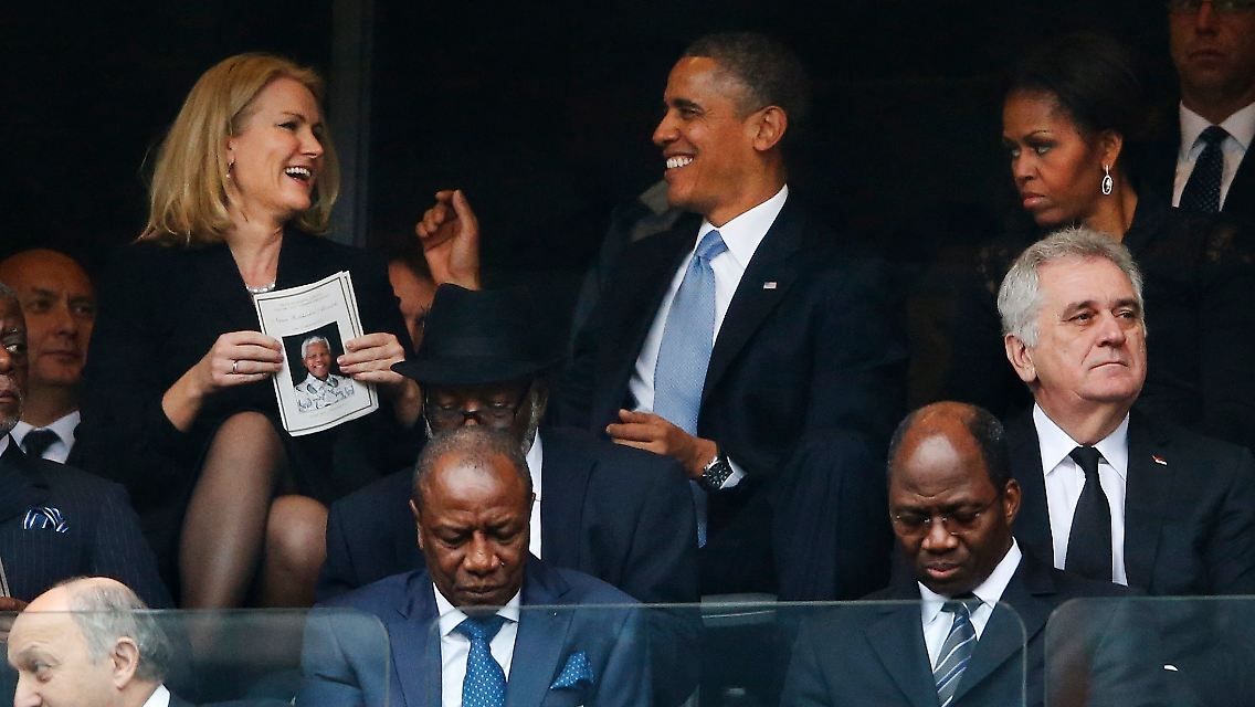 Es ist die dänische Ministerpräsidentin Helle Thorning-Schmidt, ...