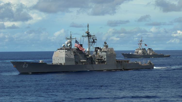 Die "USS Cowpens" auf einem Archivbild