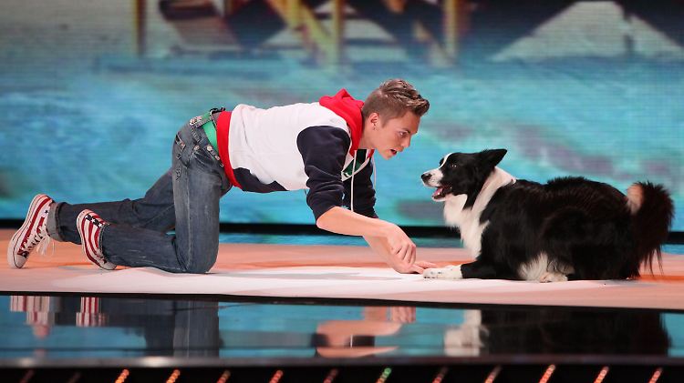 Im Doppelpack zum "Supertalent": Lukas (l.) und Falco.