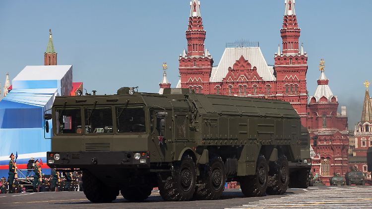 Das "Iskander"-System während einer Militärparade auf dem Roten Platz in Moskau.
