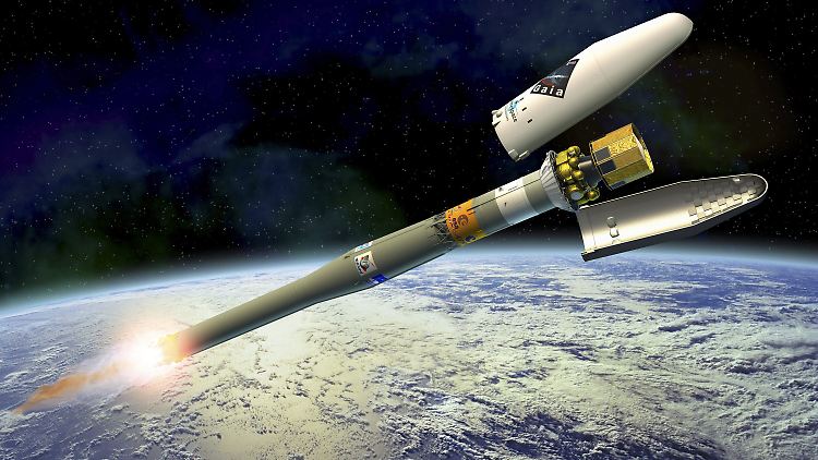 Computergrafik von "Gaia": Laut Hersteller Astrium ist die Kamera so genau, dass sie von der Erde aus eine 1-Euro-Münze auf dem Mond entdecken könnte.