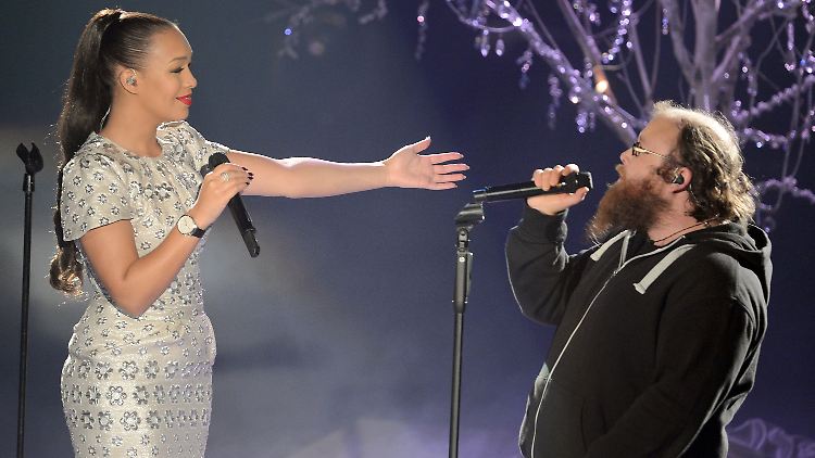 Gänsehaut pur: Rebecca Ferguson und Andreas Kümmert.