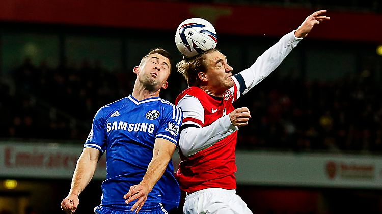 Im Oktober trafen Chelsea und Arsenal im Liga-Pokalspiel aufeinander. Arsenal hatte mit 0:2 das Nachsehen.
