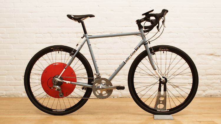 Das "Copenhagen Wheel" macht es möglich. Ein ganz normales Fahrrad wird zum E-Bike.