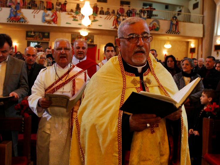 Weihnachtsgottesdienst an Heiligabend in der chaldäischen St.-Joseph-Kirche in Bagdad. Sehr viele Christen haben den Irak in den vergangenen zehn Jahren verlassen.