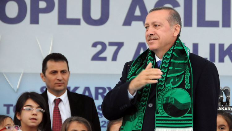 Erdogan am Freitag in Sakarya.