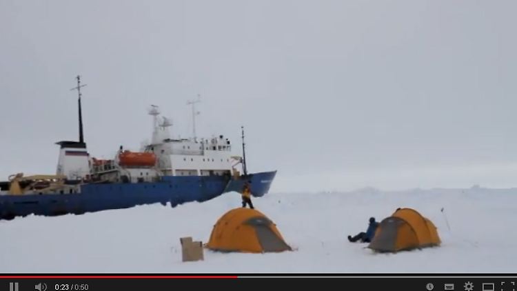 In den Videobotschaften kann man das Leben auf dem Eis miterleben.