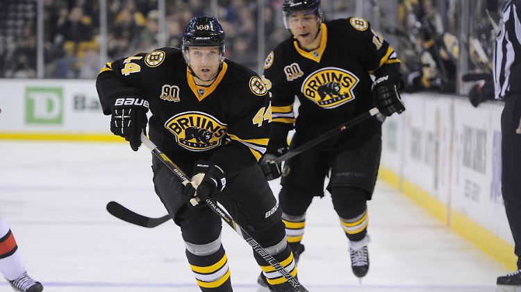 Für die Boston Bruins ist Dennis Seidenberg (Nummer 44, vorn) einer der wichtigsten Spieler.