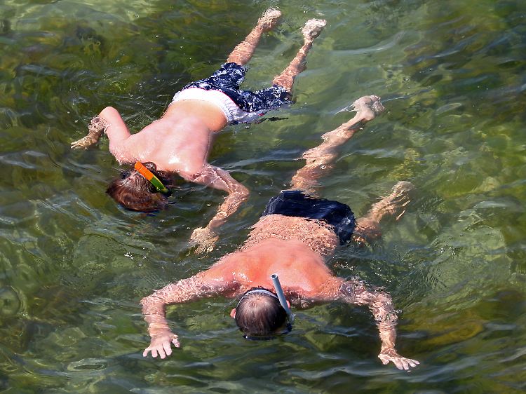 Die Abkühlung bringt nicht nur angenehmere Temperaturen, sondern auch weniger Algen mit sich.