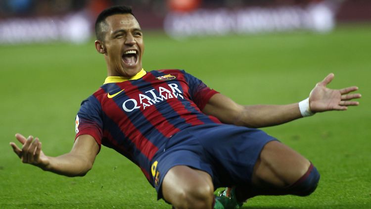 Dreierpack: Barças Alexis Sánchez.
