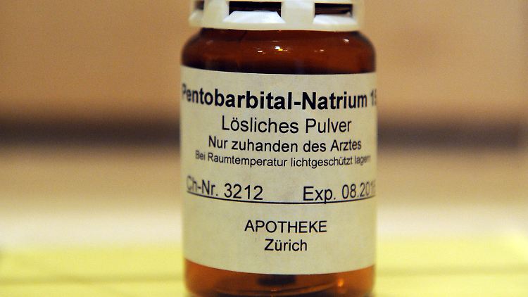 Das tödlich wirkende Mittel Pentobarbital-Natrium wird von Ärzten der Schweizer Sterbehilfe "Dignitas" verwendet - allerdings nicht kostenlos.