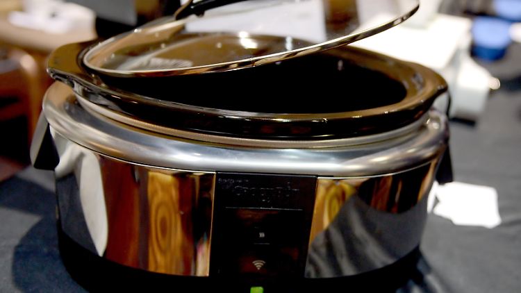 Der Schnellkochtopf "Crock-Pot Smart Slow" der Firma Belkin lässt sich mit einem Smartphone steuern.