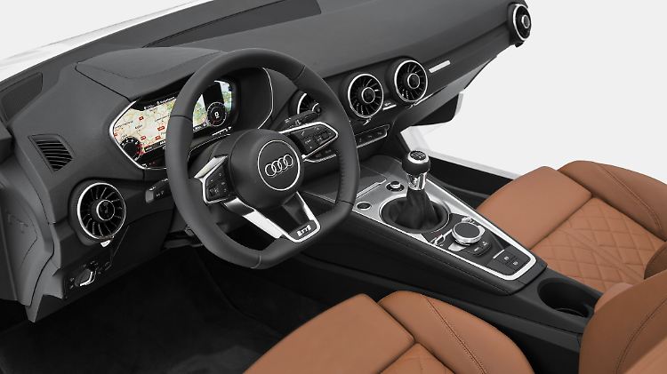 Puristisch und schlank: das Innere des neuen Audi TT.