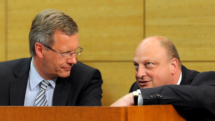 Wulff (l.) und Glaeseker waren Freunde.