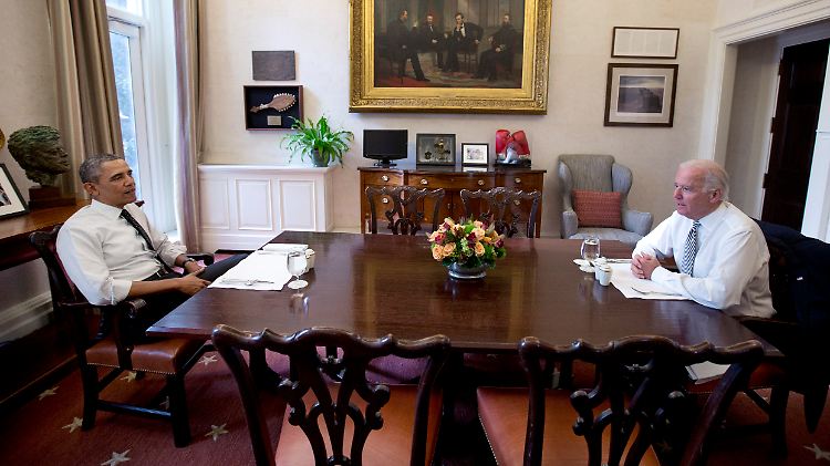 Es gibt viel zu besprechen: Barack Obama und sein Vize Joe Biden. 