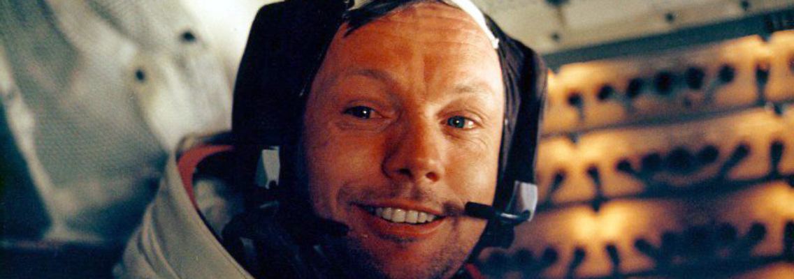Armstrong kurz nach dem Mondspaziergang.