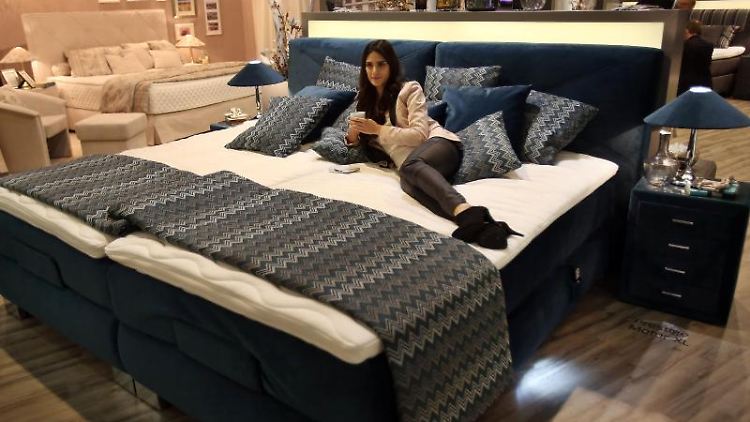 Boxspringbetten sind im Kommen.