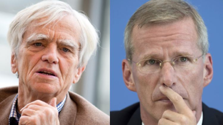 Drei der neun PKGr-Obleute: Ströbele, Binninger und Hartmann.
