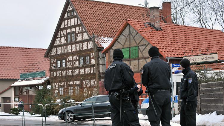 Am Wochenende im Visier der Thüringer Polizei: der "Romantische Fachwerkhof" in Kirchheim.