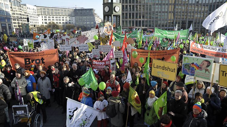Die Demonstranten wollen das Höfesterben stoppen.