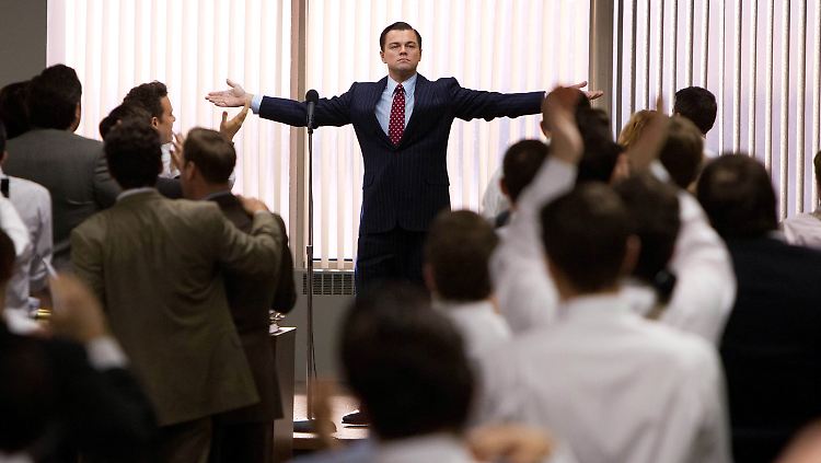 Leonardo DiCaprio in "The Wolf of Wall Street".