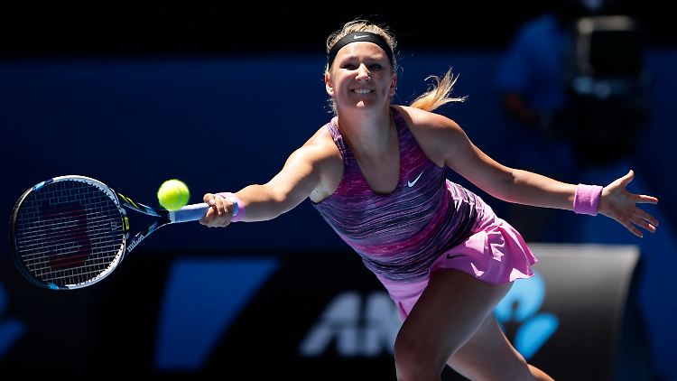 Aller Anstrengung zum Trotz. Asarenka unterliegt im Viertelfinale ihrer Gegnerin Agnieszka Radwanska.