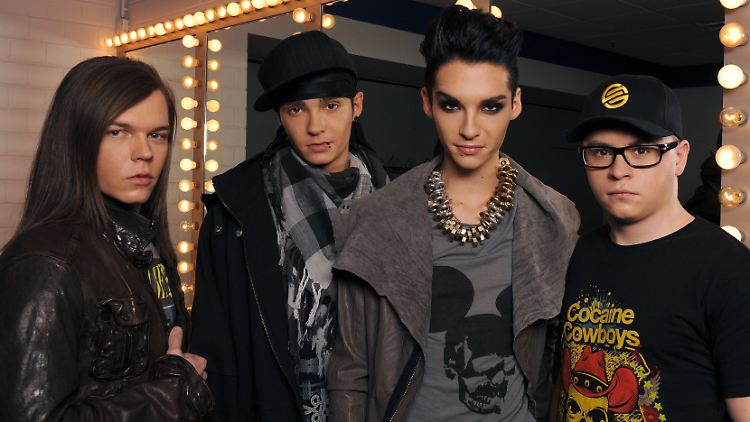 Georg Listing, Tom und Bill Kaulitz sowie Gustav Schäfer (v.l.) lernten sich 2001 in ihrer Heimat Magdeburg kennen.
