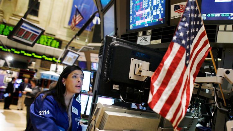 Gebannte Blicke an der Wall Street