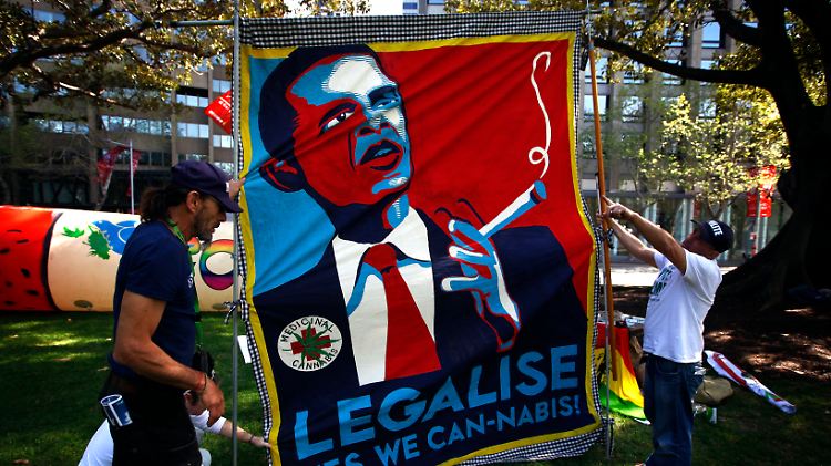 US-Präsident Barack Obama hält den Konsum von Marihuana für nicht gefährlicher als Alkohol.
