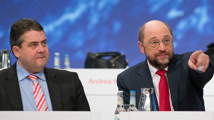 Sigmar Gabriel und Martin Schulz werden zusammen Wahlkampf für die Europawahl machen.