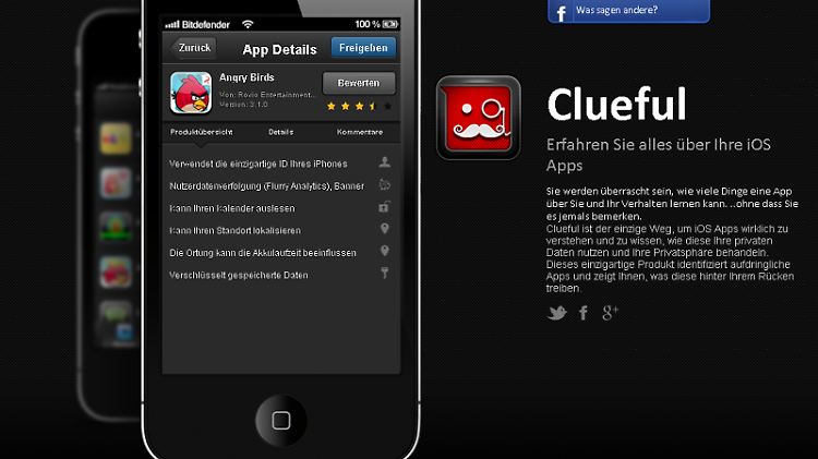 Clueful ist für iOS-Nutzer hilfreich, man sollte die Ergebnisse aber auf dem Gerät in den Datenschutz-Einstellungen überprüfen.