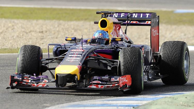 Test nicht bestanden: Sebastian Vettel in seinem neuen Dienstwagen.