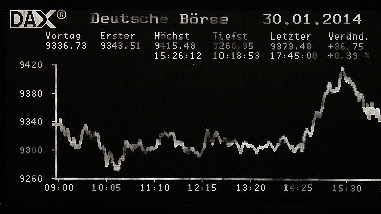 Der Dax am Donnerstag: Am Rückenwind kam am Nachmittag aus den USA.