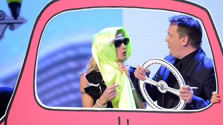 Michelle Hunziker und Hape Kerkeling hatten ihren Spaß.